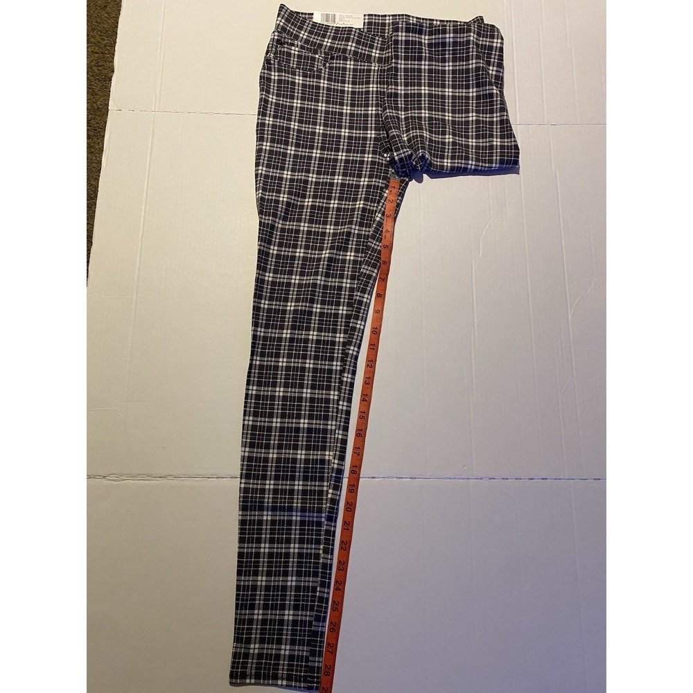 NWT Seven 7 Women's S Dandy Plaid Grey Pull On Ponte Stretch Leggings - Picture 6 of 9